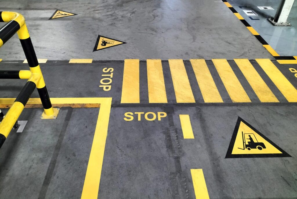 Warehouse Floor Marking in Scotland: Safer Routes for Forklifts, Vehicles & Pedestrians